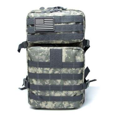 Imagem de Mochila Tática Impermeável 50 Litros - Bravo, Cinza