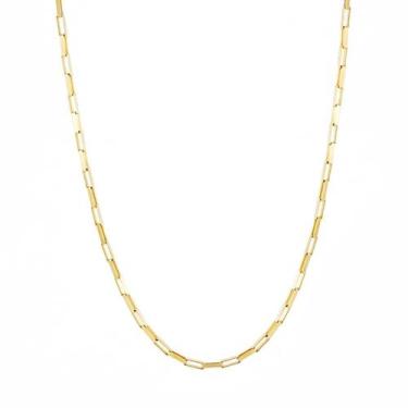 Imagem de Corrente de ouro 18k Tijolinho Vaneziana Longa 60cm - Elegancy Joias, 