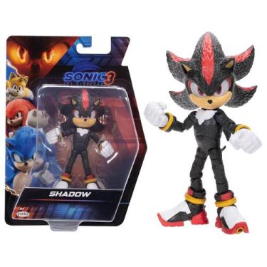 Imagem de Brinquedo Boneco Figura Articulada Shadow 12 Cm Sonic 3: O Filme - Jak
