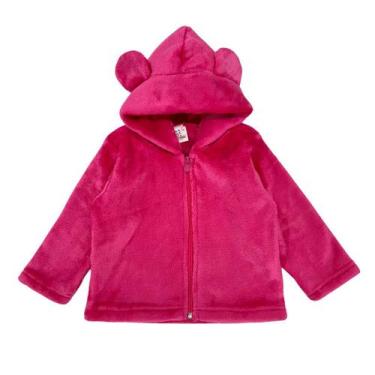 Imagem de Casaco Jaqueta Fleece Pelucia Infantil Inverno Roupa De Frio - Fofotin