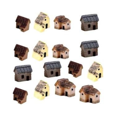 Imagem de Mini Estátua De Casa Em Resina Para Casa De Bonecas, Jardim De Fadas D