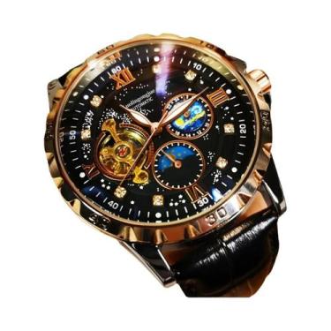 Imagem de Relógio Mecânico Automático De Luxo Masculino Com Mostrador Luminoso E
