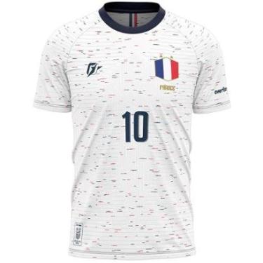 Imagem de Camiseta Filtro UV França Copa Torcedor Retrô-Masculino