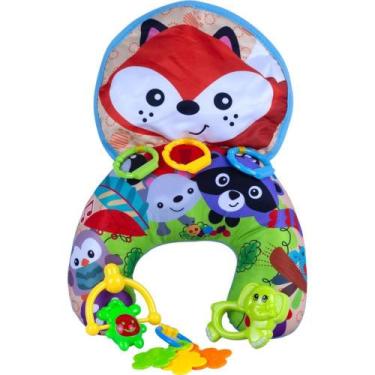 Imagem de Brinquedo para Bebê Almofada com Chocalhos 30X26CM - TK Shopping