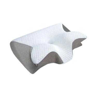 Imagem de Almofada Ergonômica De Algodão Macia E Leve Para Quem Dorme De Lado, D