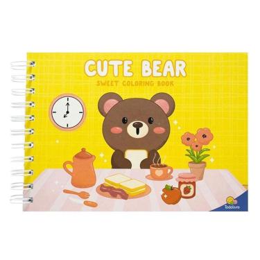 Imagem de Livro para Colorir Cute Bear Sweet Coloring Book - Todolivro
