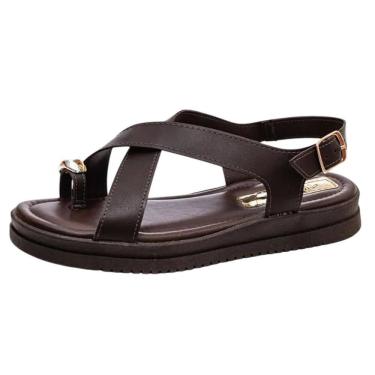 Imagem de Sandalia Feminina Peça no Dedo Flatform Conforto Mississipi