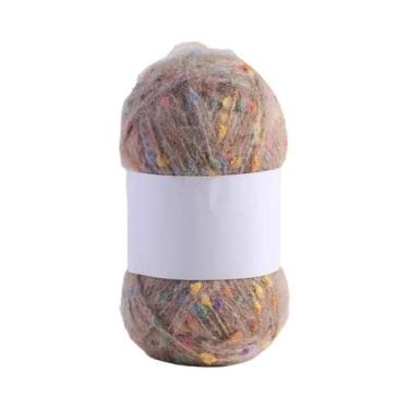 Imagem de Fio De Feijão Colorido 50g Para Tricô DIY, Material Para Cachecol, Cha