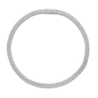 Imagem de Gargantilha Riviera Prata 925 Com Zircônias Rommanel 830154 Cor:Prata,