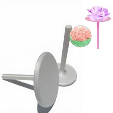 Imagem de prego p/ Bico De Confeitar pétala rosa COR:BRANCO - FESTLOJA