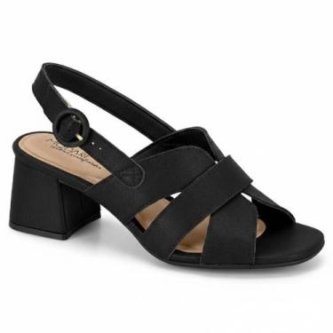 Imagem de Sandália Feminina Modare Ultraconforto Ortopédico Salto Grosso Médio T