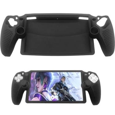 Imagem de Capa Protetora Silicone Para Playstation PS Portal Preta - TechBrasil
