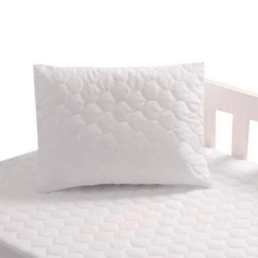Imagem de Protetor de Travesseiro Baby Premium Impermeável 100% Poliéster com Zíper Branco Sulbrasil