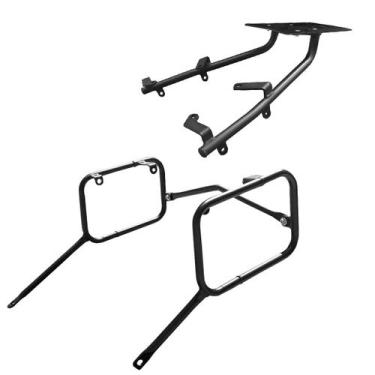 Imagem de Kit Suporte Baú Bagageiro C/ Afastador Alforge Gbs Nc 750x