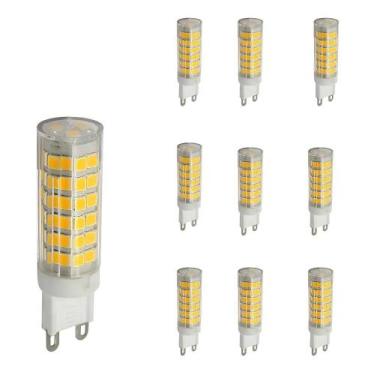 Imagem de 10 Lâmpada LED Halopin G9 7w Lustres Pendente Cor da luz Bra - Congrat