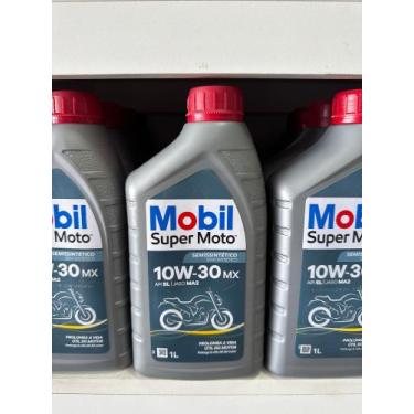 Imagem de Óleo Mobil semi sintético 10/30 - Móbil super moto.