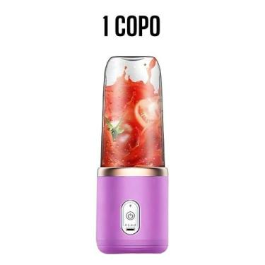 Imagem de Espremedor Elétrico Mini Liquidificador Portátil Suco Alimento Mistura