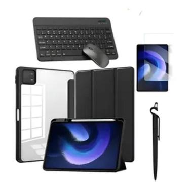 Imagem de Kit Capa com Teclado e Mouse para Xiaomi Mi Pad 7 / 7 Pro 11,2 + Pelíc