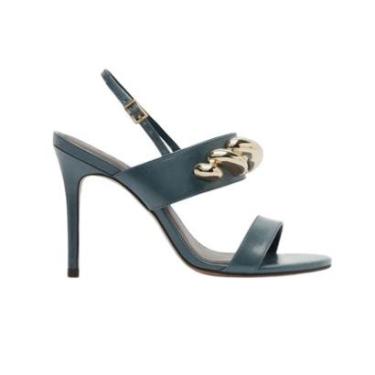Imagem de Sandália Couro Metal Salto Fino Lançamento Arezzo-Feminino