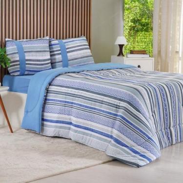 Imagem de Edredom Solteiro Bella Cama Malha 125g/m² 100% Algodão 160x220cm Bene 
