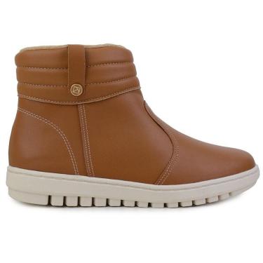 Imagem de Bota Feminina Piccadilly Cano Curto Marrom - 937012-01-Feminino