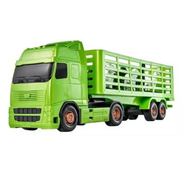 Imagem de Caminhão Carreta Voyager Boiadeiro 40 Cm Roma Brinquedos - Ref. 1350, 