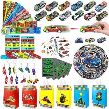 Imagem de Conjunto de lembrancinhas de festa VAMWOGO com tema de carro de corrid
