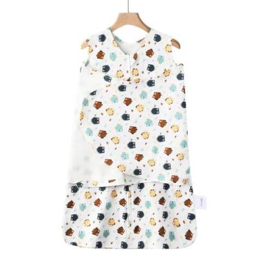 Imagem de Cobertor Ftikvo Owl 3-6 meses 100% algodão Swaddle TOG 1.0