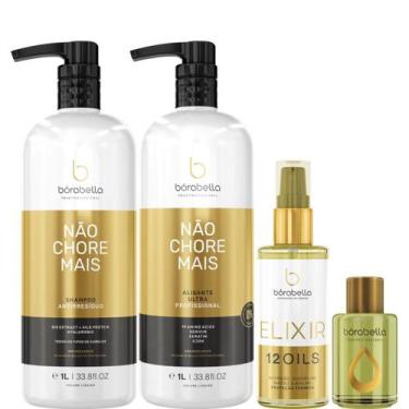 Imagem de Borabella Kit Não Chore 2x1L + Elixir 60ml + Argan 7ml