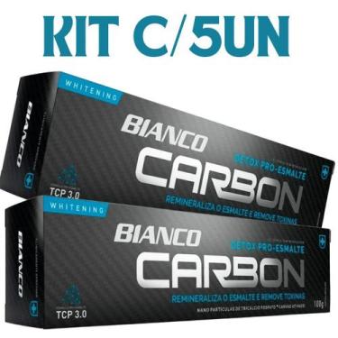 Imagem de Creme dental Bianco carbon 100G 5 unidades
