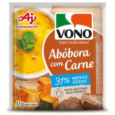 Imagem de Sopa cremosa VONO Sabor Abobora com carne menos sódio 17g - AJINOMOTO