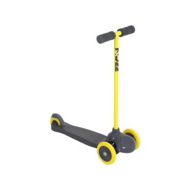 Imagem de Patinete Infantil Zumm Com Led 3 Rodas Cinza Modelo Dobrável Belfix Ba