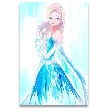 Imagem de Poster Decorativo 42cm x 30cm A3 Brilhante Frozen Disney