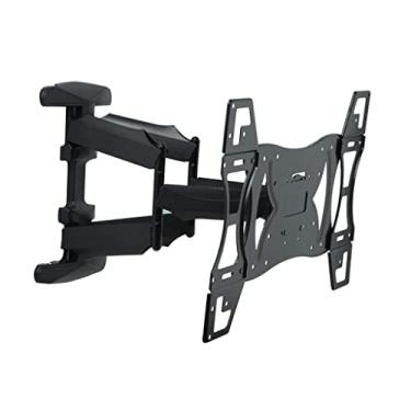 Imagem de Pkfinrd Suporte de parede retrátil com braço duplo de 32 a 70 polegadas com suporte de plasma, suporte de tela giratória inclinada
