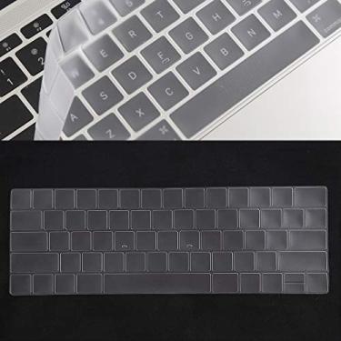 Imagem de LIYONG Capa para celular protetor de teclado película de gel de sílica para MacBook Pro 13/15 com barra sensível ao toque (A1706/A1989/A1707/A1990 Capas (Cor: Transparente)