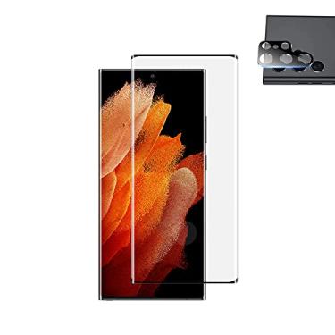 Imagem de Kit Película de Cerâmica 9D e Lente da Câmera Para Galaxy S22 Ultra 5G - Jodda