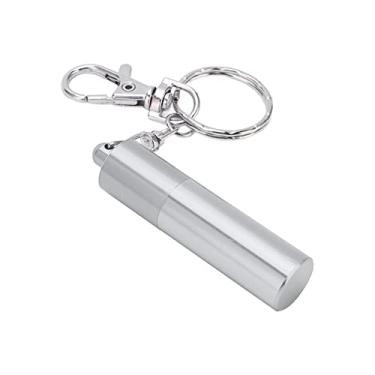 Imagem de SPYMINNPOO Modelador de ponta de taco de bilhar para tacos de bilhar, ferramenta de reparo de picar com chaveiro, acessórios de bilhar e piscina (prata)