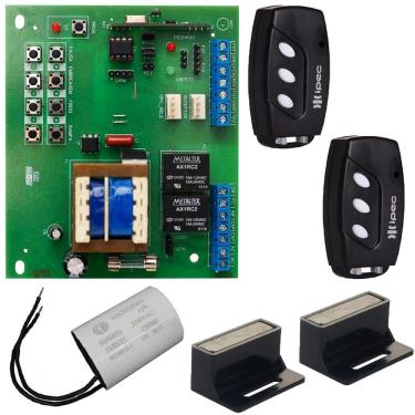 Imagem de Placa Central Rossi Dz3 Dz4 Nano Sensor Hall + 2 Controles 3 Canais + Suporte com Imãs + Capacitor 12UF 220V