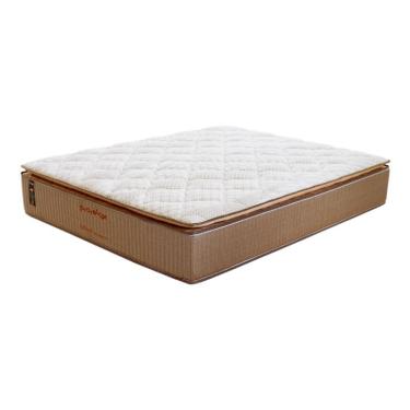 Imagem de Colchão King Brilhante Mola Ensacada (30x193x203) Marrom e Bege