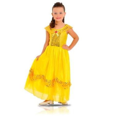 Imagem de Fantasia Princesa Dourada - Standard - Infantil - Sulamericana Fantasi