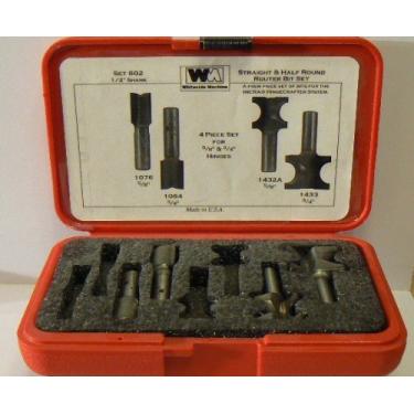 Imagem de Conjunto de artesãos de dobradiça grande Whiteside Router Bits 602