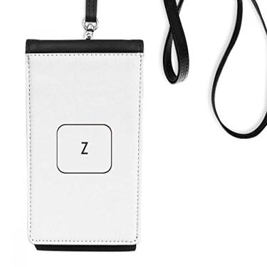 Imagem de Teclado Symbol Z Art Deco presente fashion carteira para celular bolsa suspensa bolso preto