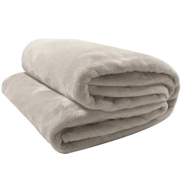 Imagem de Cobertor Casal Microfibra Velour Neo Camesa Bege