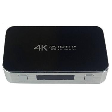 Imagem de Chave Seletora Hub Switch Hdmi 4x1 4k Arc saida Audio