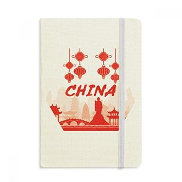 Imagem de Caderno de anotações da China em tecido oficial com capa dura e diário clássico