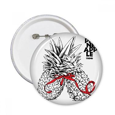 Imagem de Abacaxi, tendência de casal, frutas tropicais, broches, emblema, decoração de roupas, presente, 5 peças
