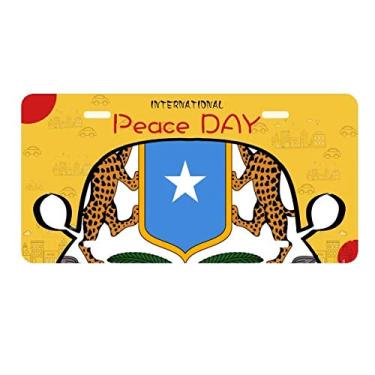 Imagem de DIYthinker Placa de carro com emblema nacional da África da Somália para decoração de carro