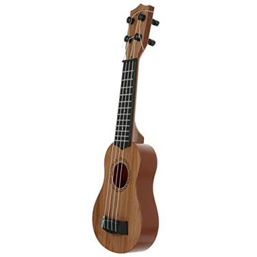 Imagem de EXCEART 1 Unidade Ukulele De Simulação Cavaquinho Infantil Ukuleles De Guitarra Para Iniciantes Cavaquinho Tradicional Instrumento Musical Infantil Violão Banjo Clássico Filho Madeira