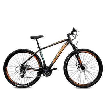 Imagem de Bicicleta Aro 29 Alfameq Tirreno Altus 24v Hidráulico,15, Preto Laranja Verde