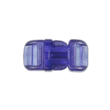 Imagem de Fivelas de liberação lateral transparentes curvadas – Fivelas de plástico com fecho lateral de 1,27 cm em 8 cores transparentes – Ótimo para joias artesanais, bolsas, coleiras de animais de estimação e projetos de artesanato (azul claro, pacote com 20)